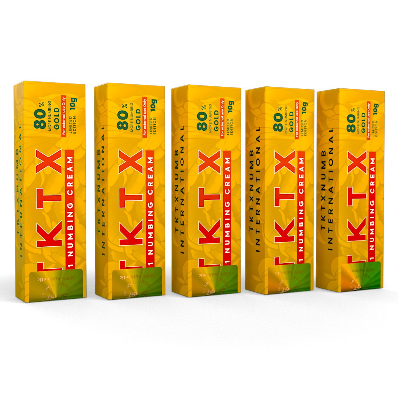 5PACK | Gold 80% – Crema profesional para preparación de la piel (Edición Premium)